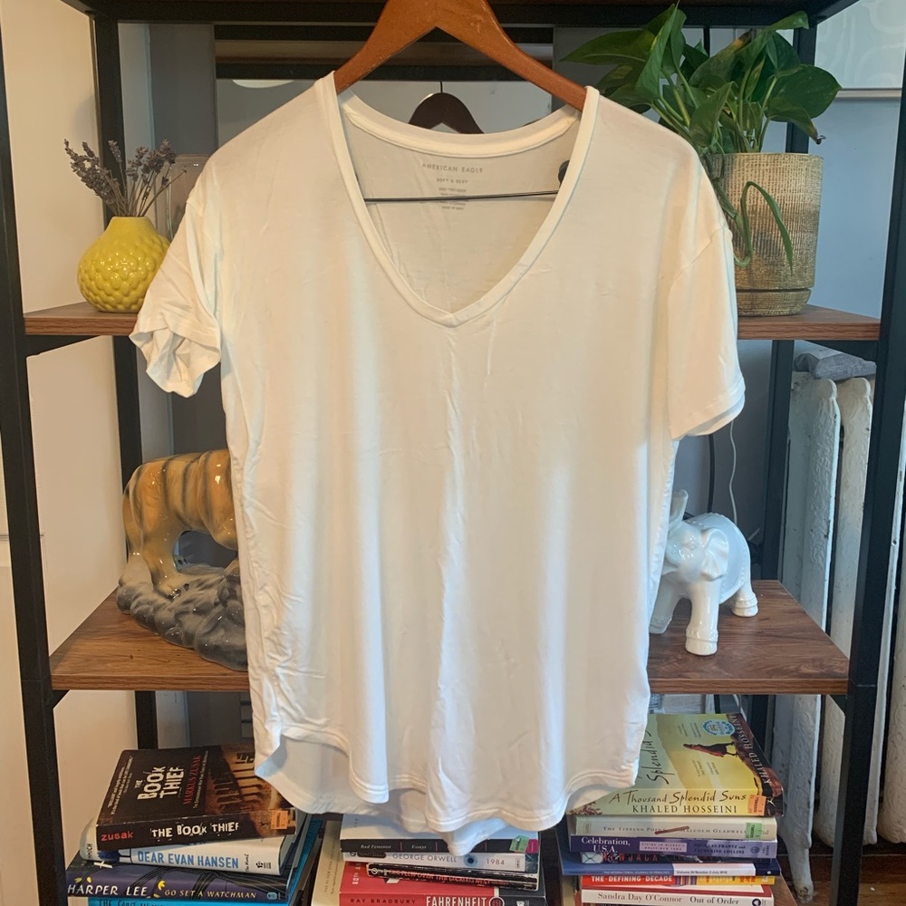 Aerie Real Soft Oversized V-Neck